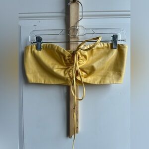 Pretty Little Thing | Pull front Zip back tube top | Size 4